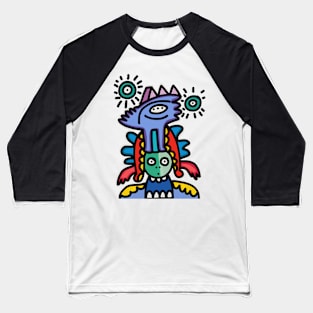 Totem Graffiti Street Art Baseball T-Shirt